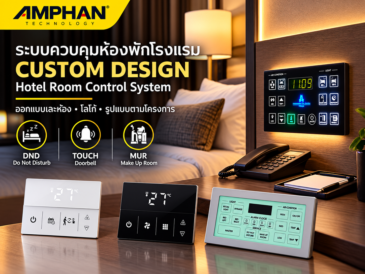 ระบบควบคุมห้องพักโรงแรม