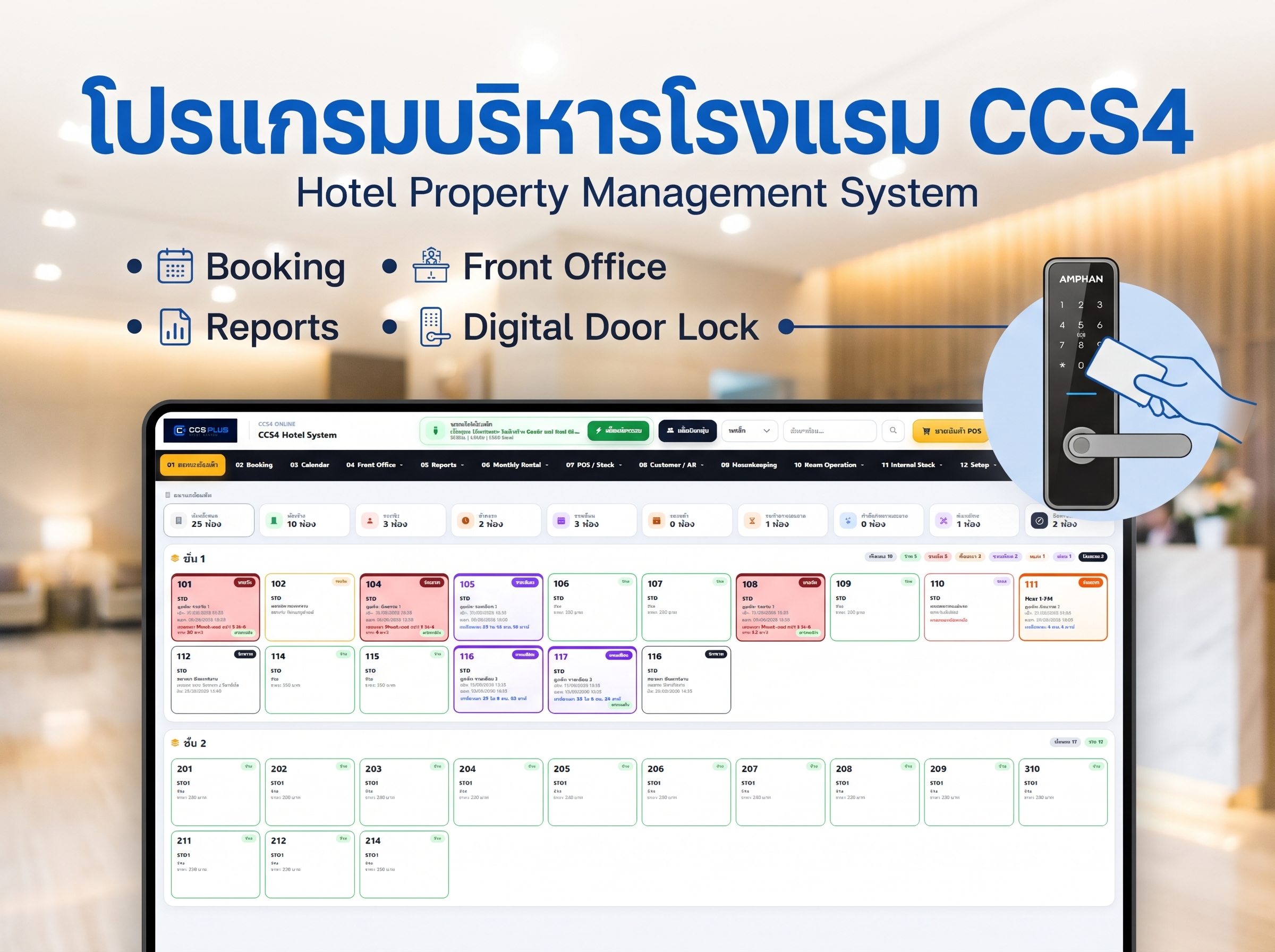 โปรแกรมบริหารโรงแรม CCS4 – Hotel PMS